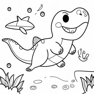 Dinosaurier Hai Ausmalbild | Dinosaurier Hai Ausmalbild