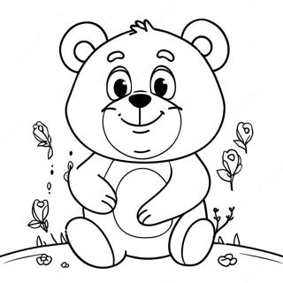 Grimmiger Care Bear Ausmalbild | Grimmiger Care Bear Ausmalbild