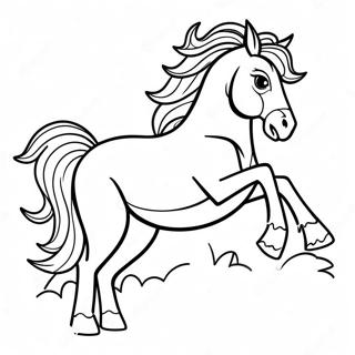 Westernpferd Ausmalbild | Westernpferd Ausmalbild