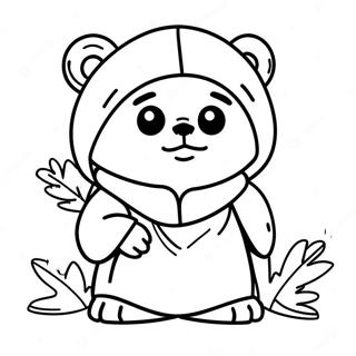 Ewok Ausmalbild | Ewok Ausmalbild