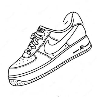 Air Force 1 Buntes Design Ausmalbild | Air Force 1 Ausmalbild