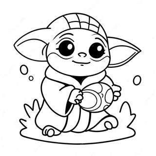 Baby Yoda Ostern Malvorlagen