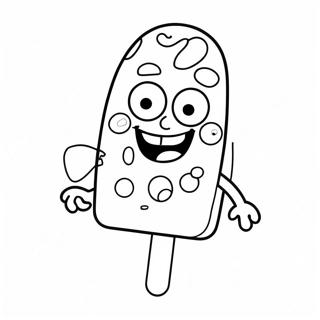 SpongeBob Eis am Stiel Ausmalbild | SpongeBob Eis am Stiel Ausmalbild