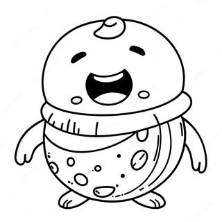 Roly Poly Charakter Ausmalbild | Roly Poly Ausmalbild