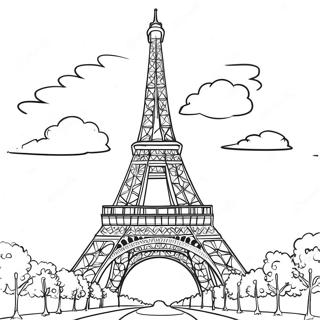 Eiffelturm Paris Ausmalbild | Paris Ausmalbild