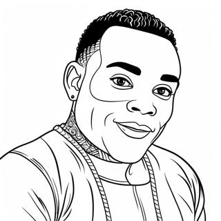 Kevin Gates Ausmalbild | Kevin Gates Ausmalbild