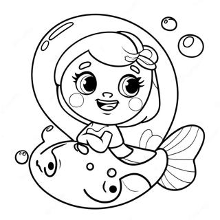 Deema Bubble Guppies Ausmalbilder | Deema Bubble Guppies Ausmalbild