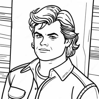 Steve Harrington Ausmalbild | Steve Harrington Ausmalbild