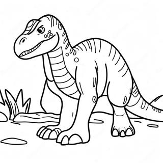 Baryonyx Dinosaurier-Ausmalbild | Baryonyx Ausmalbild