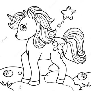 Sunny Starscout mit Funkelnder Mähne Ausmalseite | MLP G5 Ausmalbild