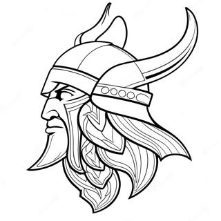 Minnesota Vikings Logo Ausmalbild | Minnesota Wikinger Ausmalbild