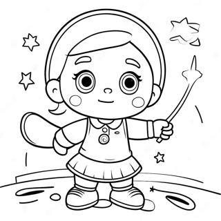 Juni von Little Einsteins spielt mit Freunden Ausmalbild | Die kleinen Einsteins Juni Ausmalbild