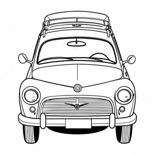 Klassisches Volvo Auto Ausmalbild | Volvo Ausmalbild