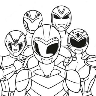 Power Rangers Megaforce Team Ausmalbild | Power Rangers Megaforce Ausmalbild