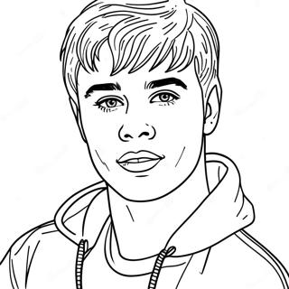 Justin Bieber Ausmalbild | Justin Bieber Ausmalbild