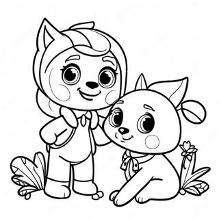 Ivy und Bean Abenteuer Ausmalbild | Efeu und Bohne Ausmalbild