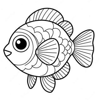 Niedlicher Maatjes Fisch Ausmalbild | Maatjes Ausmalbild