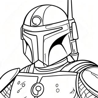 Jango Fett Ausmalbild | Jango Fett Ausmalbild