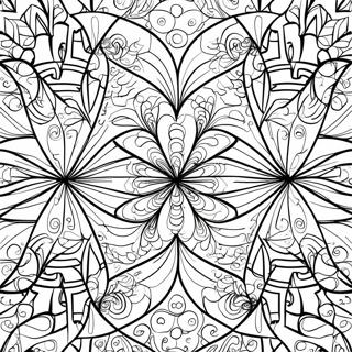 Geometrische Tessellation Ausmalbild | Tessellation Ausmalbild