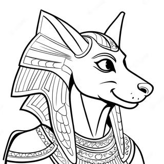 Anubis Ausmalbild | Anubis Ausmalbild