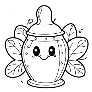Buntes Scentsy Wärmer Ausmalbild | Scentsy Ausmalbild