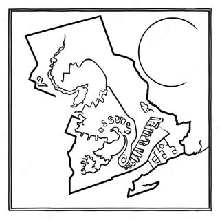 Umriss des Bundesstaates Massachusetts Ausmalbild | Massachusetts Ausmalbild