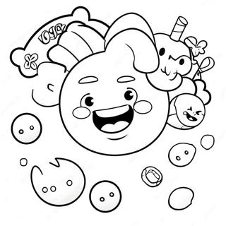 Candy Crush Logo Ausmalbild | Candy Crush Ausmalbild