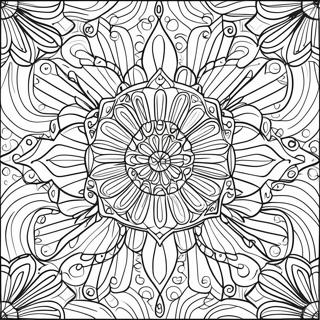 Einfaches Geometrisches Muster Ausmalbild | Einfaches Muster Ausmalbild