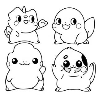 Pokemon Evolution Ausmalbild | Pokemon Evolution Ausmalbild