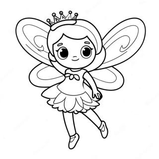 Glitzerndes Pinkalicious Fee Ausmalbild | Pinkalicious Ausmalbild