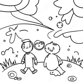 Großes Spaß Ausmalbild für Kinder | Großer Spaß Ausmalbild