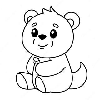 Teddiursa süßes Ausmalbild | Teddiursa Ausmalbild