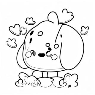 Niedliches iPhone 13 mit Cartoon-Gesicht Ausmalbild | iPhone 13 Ausmalbild