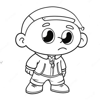 Gangsta Stewie Ausmalbild | Gangsta Stewie Ausmalbild