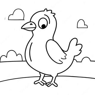 Taube Mo Willems Ausmalbild | Taube Mo Willems Ausmalbild