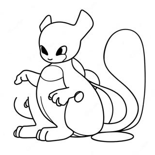 Mewtwo Ausmalbild | Mewtu Ausmalbild