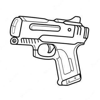 Nerf-Gewehr Ausmalbild | Nerf-Gewehr Ausmalbild