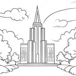 LDS-Tempel Ausmalbild | Seiten von Mormon Ausmalbild