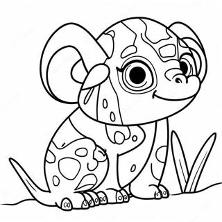 Buntes PNG Tier Ausmalbild | PNG Ausmalbild