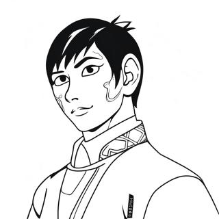 Gojo Satoru Ausmalbild | Gojo Ausmalbild