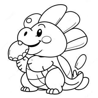 Niedlicher Koopa mit Schale Ausmalbild | Koopa Ausmalbild
