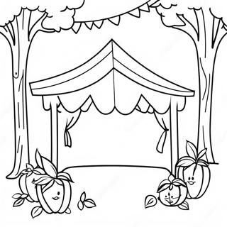 Sukkot Ausmalbild | Sukkot Ausmalbild