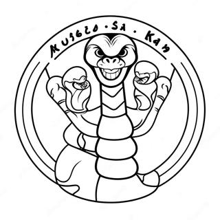 Cobra Kai Logo Ausmalbild | Cobra Kai Ausmalbild