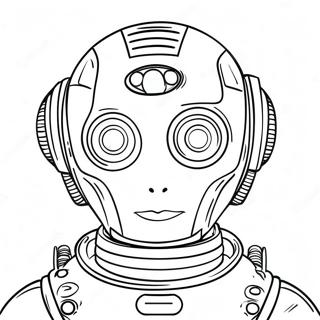 Kreativer KI-Roboter Ausmalbild | KI Generator Ausmalbild