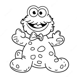 Keksmonster Ausmalbild | Keksmonster Ausmalbild