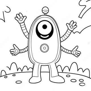 Yo Gabba Gabba Ausmalbild | Yo Gabba Gabba Ausmalbild