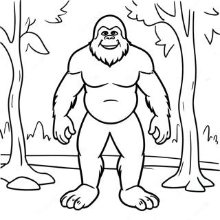 Bigfoot Ausmalbild | Bigfoot Ausmalbild