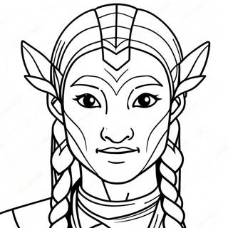 Avatar Charakter Ausmalbild | Avatar Ausmalbild