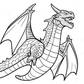Fiercer König Ghidorah brüllendes Ausmalbild | König Ghidorah Ausmalbild
