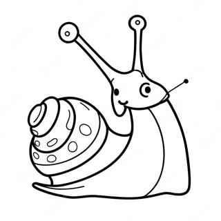 Niedliche Cartoon-Schnecke Ausmalbild | Schnecke Ausmalbild